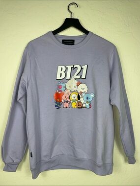 BT21 x Penshoppe Lavender Graphic Sweatshirt